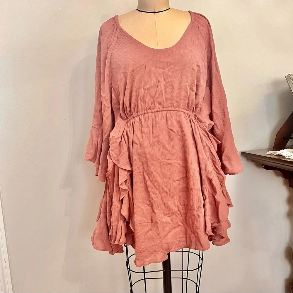 Free People The Right Decision Pink Mini Dress Size Extra Small